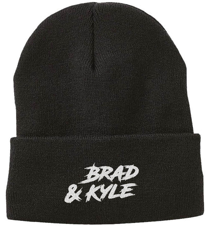 BK EMBROIDERED BEANIE - BLACK