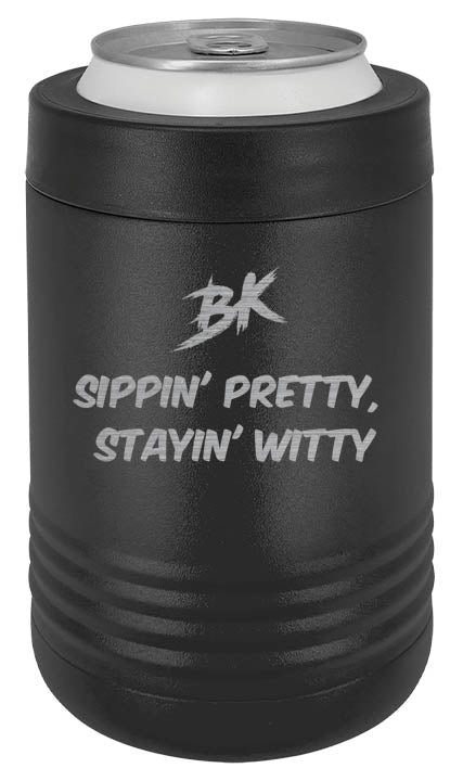 BK LASER ENGRAVED BEVERAGE KOOZIE