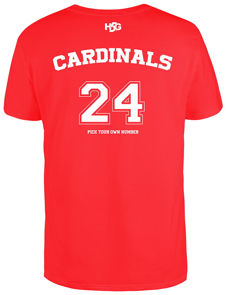 CARDINALS PERSONAL NUMBER TEE