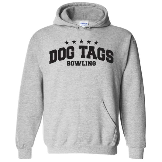 DOG TAGS VARSITY HOODED SWEATSHIRT