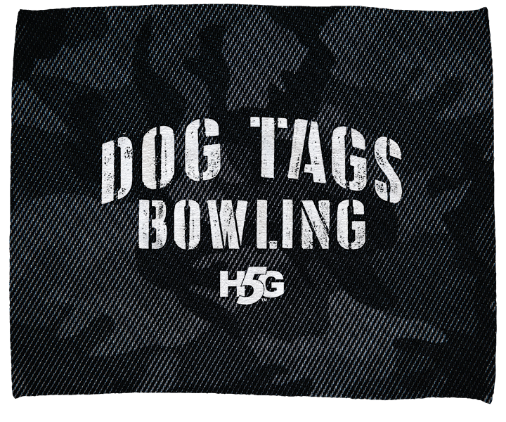 DOG TAGS BOWLING TOWEL