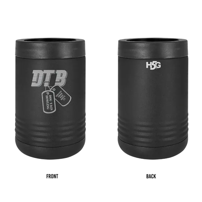 DOG TAGS LASER ENGRAVED BEVERAGE KOOZIE