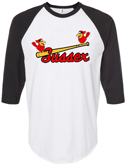 CARDINALS MENS 3/4 BASEBALL TEE