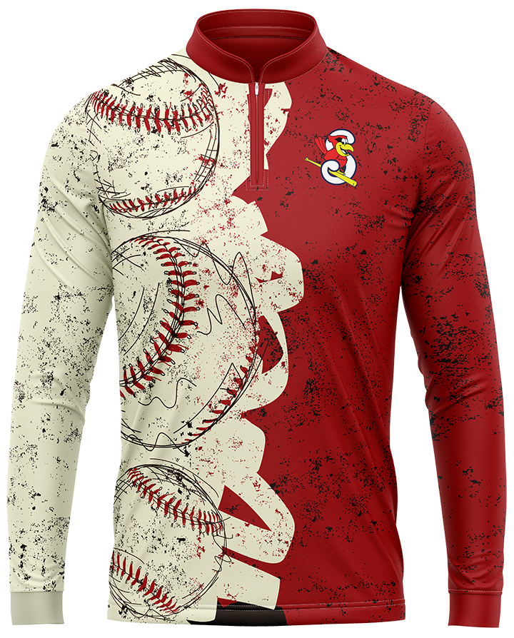 CARDINALS SKETCH 1/4 ZIP (DYE-SUB)