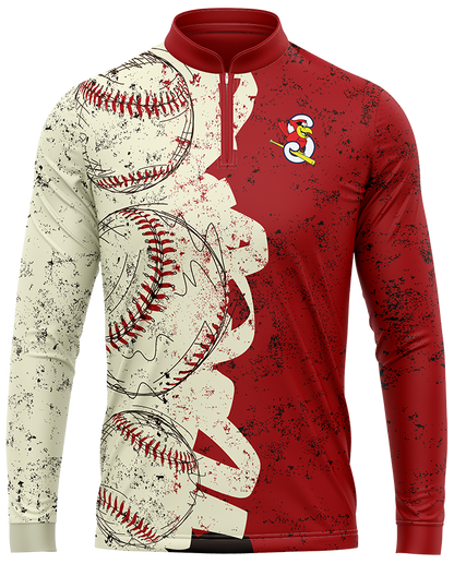 CARDINALS SKETCH 1/4 ZIP (DYE-SUB)