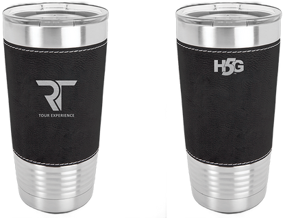 RT TOUR LEATHER WRAPPED TUMBLER