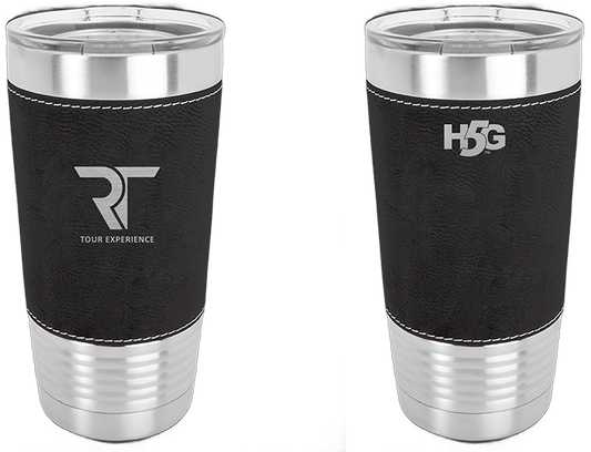 RT TOUR LEATHER WRAPPED TUMBLER