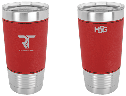 RT TOUR LEATHER WRAPPED TUMBLER