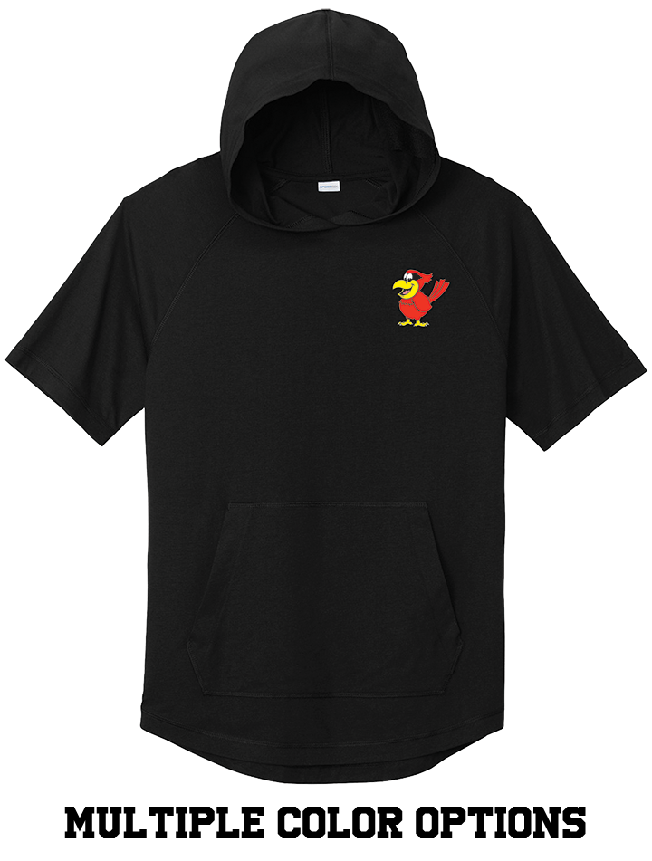 CARDINALS SPORT-TEK® SHORT SLEEVE HOODIE