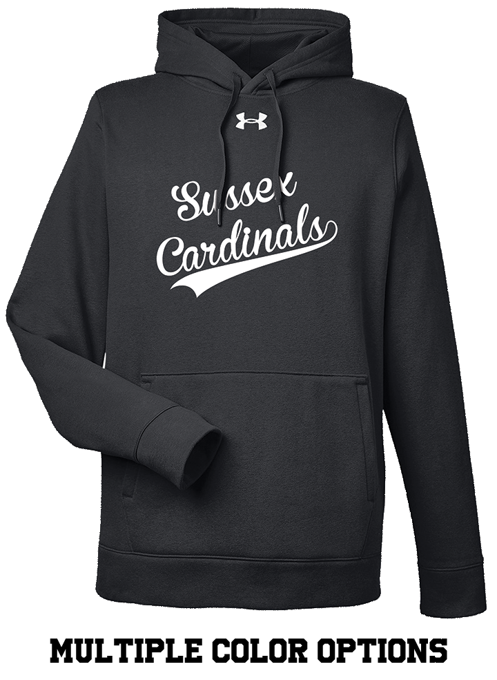 CARDINALS UNDER ARMOUR MENS HOODED SWEATSHIRT