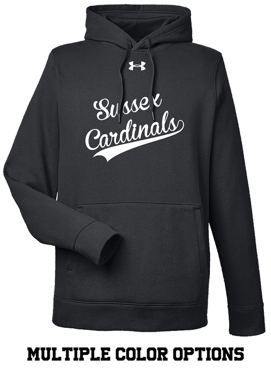 CARDINALS UNDER ARMOUR MENS HOODED SWEATSHIRT