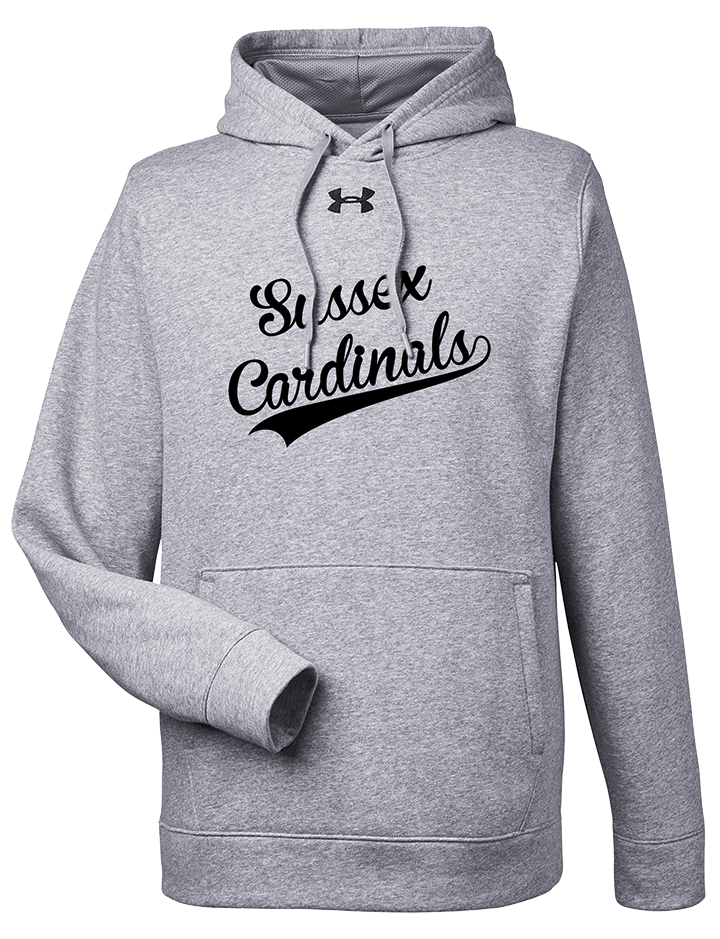 CARDINALS UNDER ARMOUR MENS HOODED SWEATSHIRT