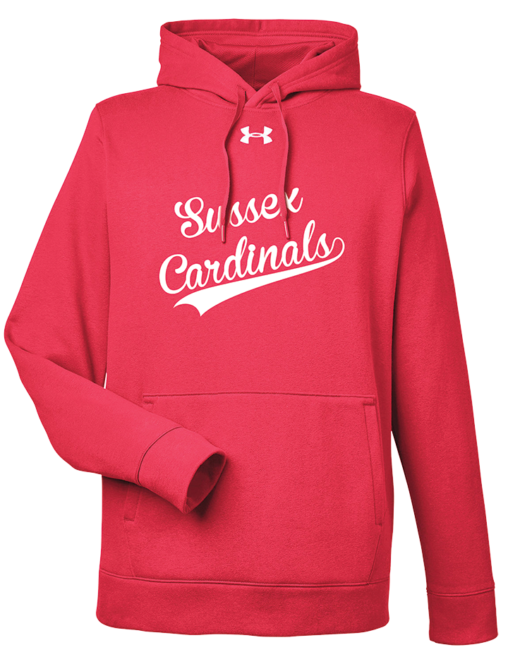 CARDINALS UNDER ARMOUR MENS HOODED SWEATSHIRT