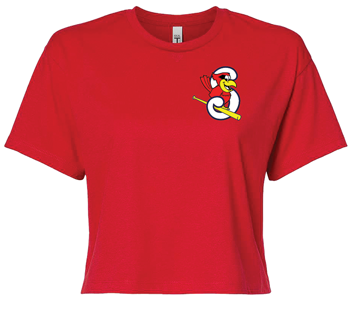 CARDINALS WOMENS CROP TEE